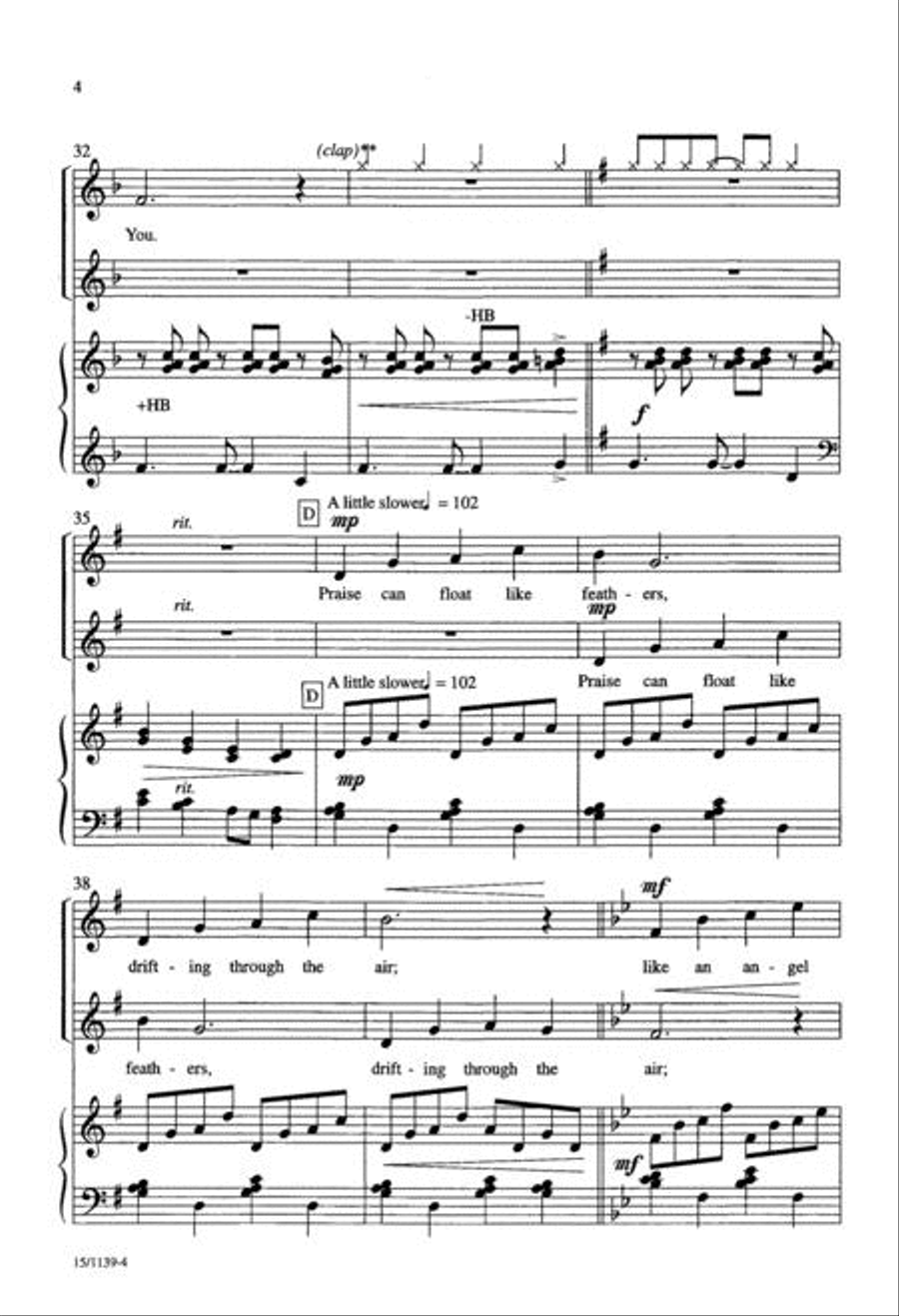 Praise Can Be Like Children 2-Part scores gallery preview page 4