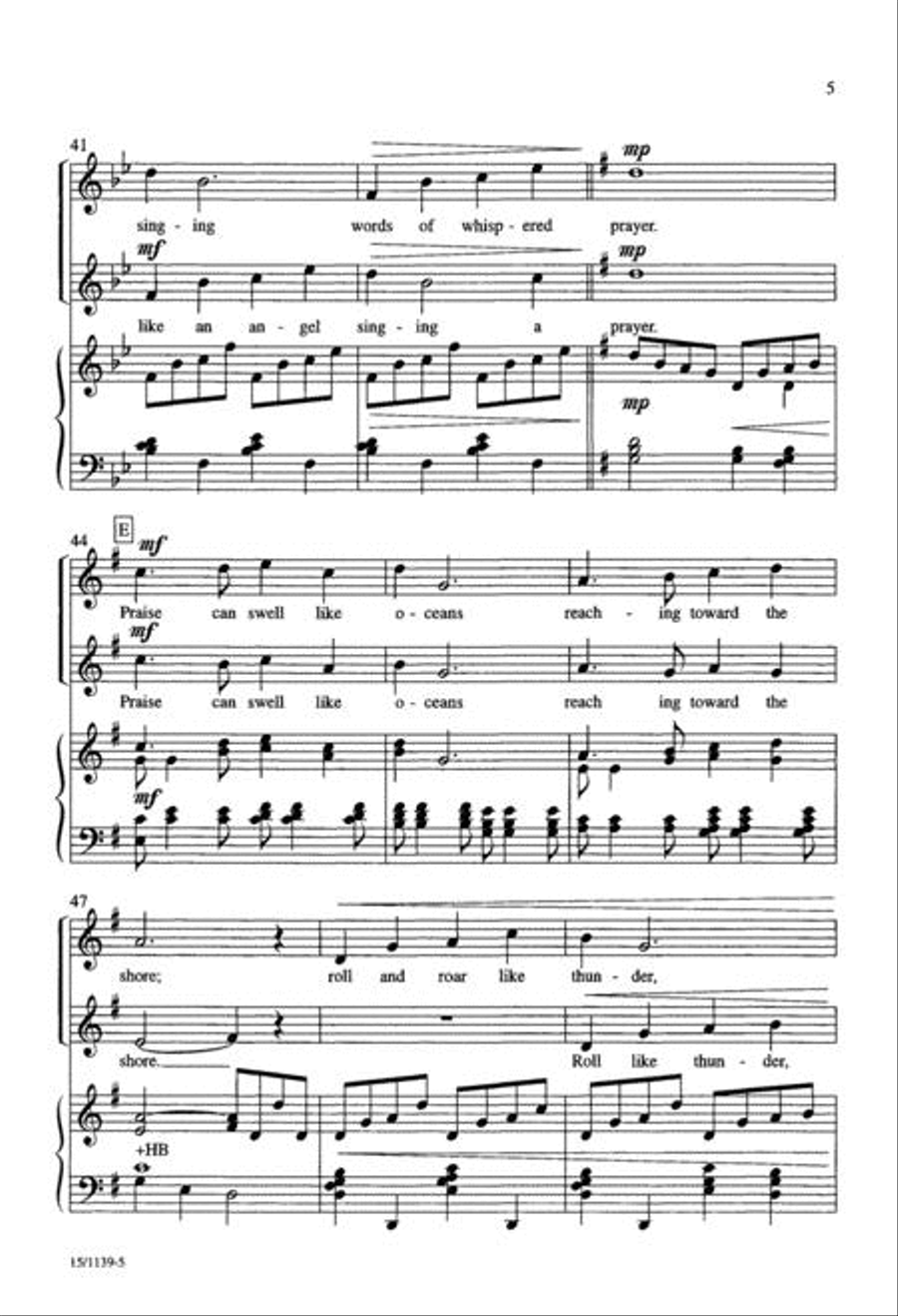 Praise Can Be Like Children 2-Part scores gallery preview page 5
