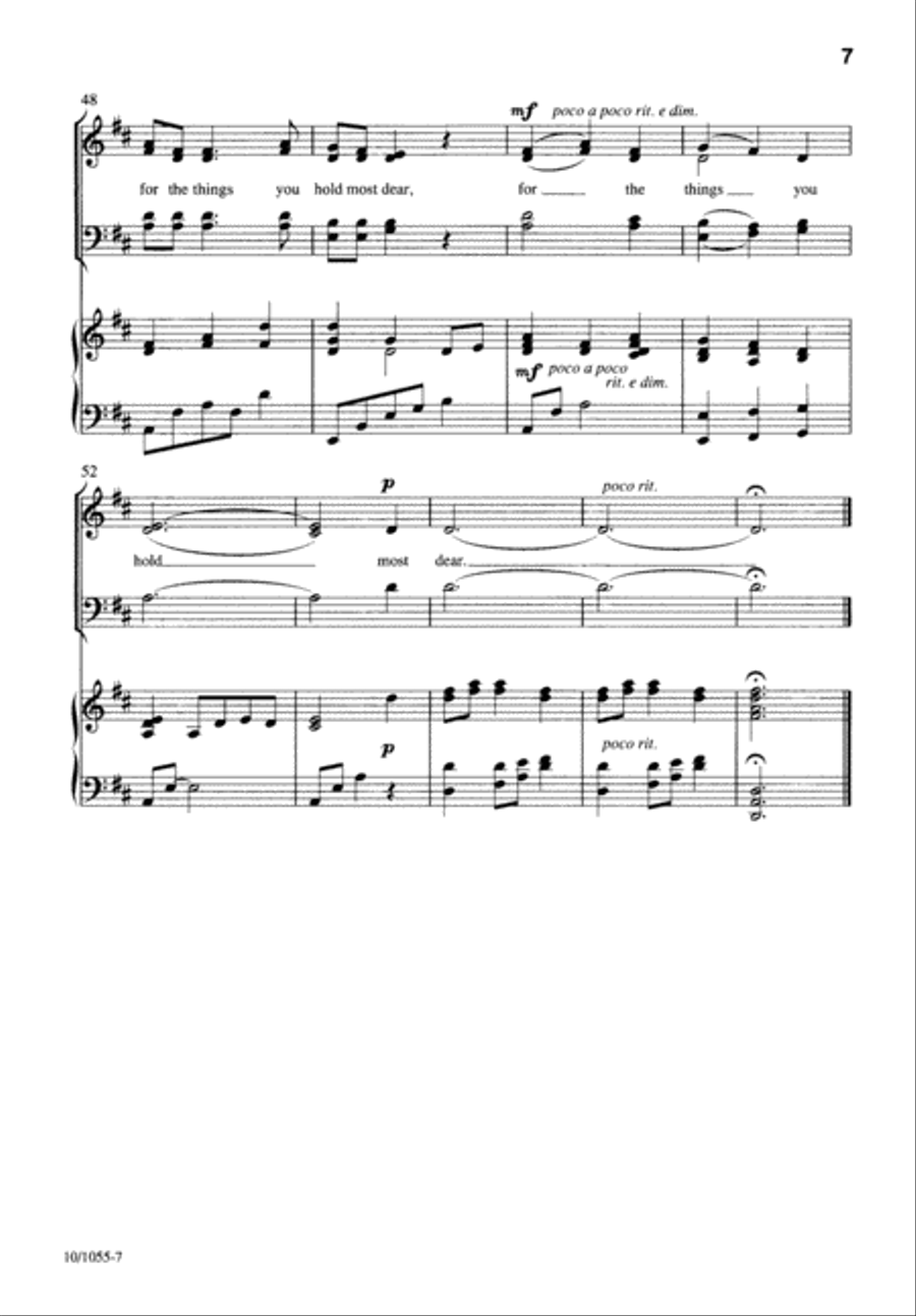 Precious Spirit, Breath of Peace 4-Part scores gallery preview page 8