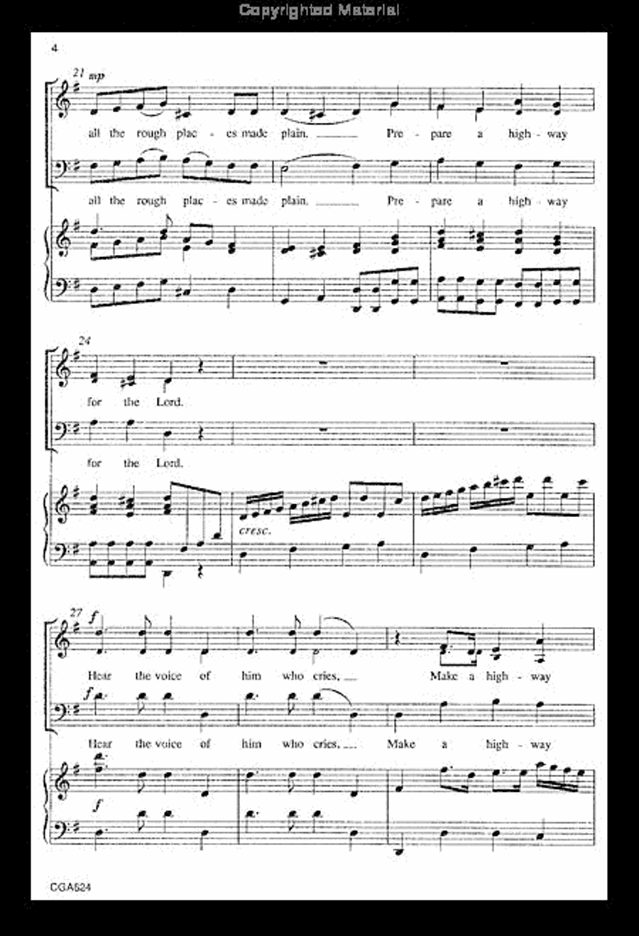 Prepare the Way of the Lord 3-Part scores gallery preview page 4