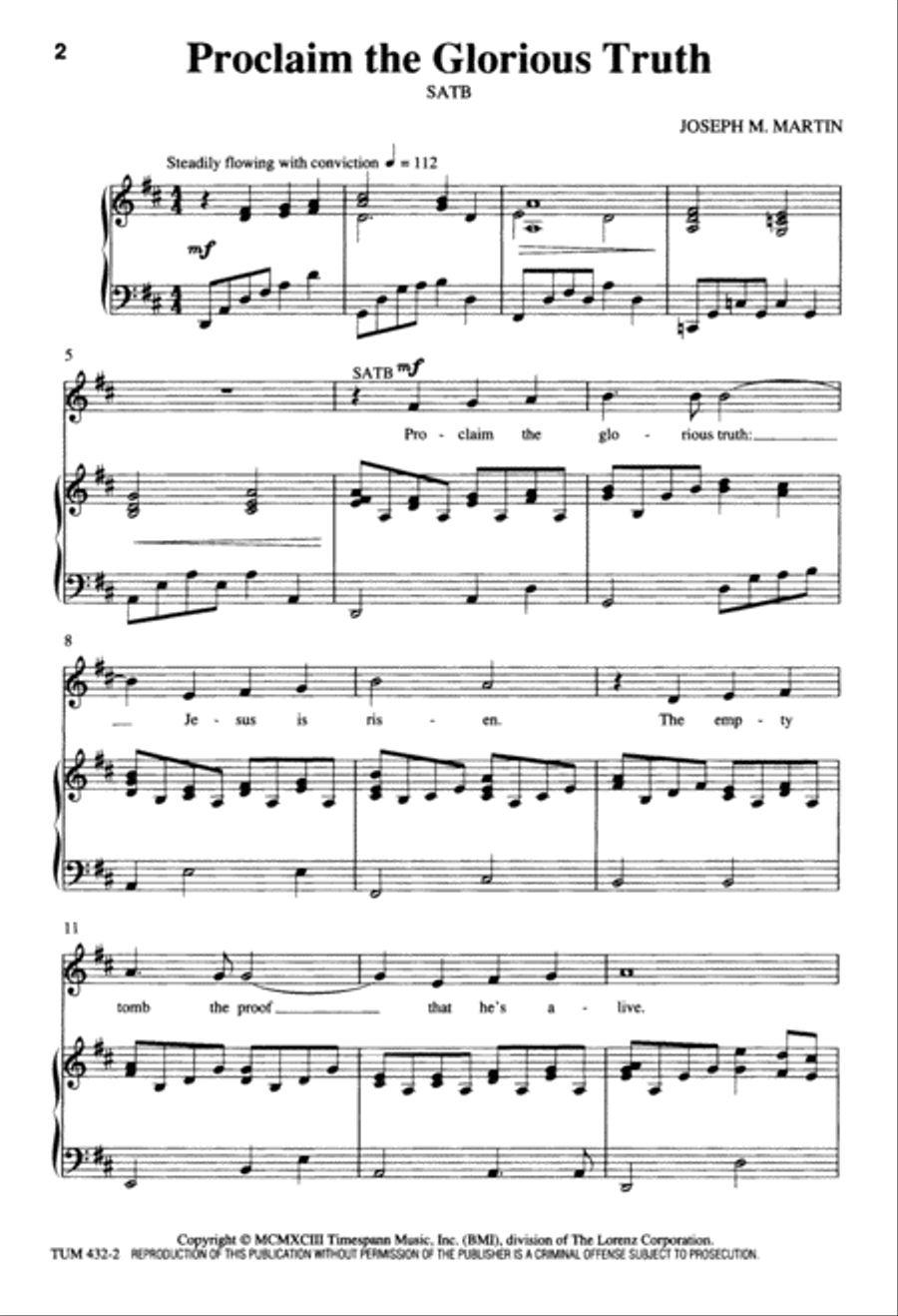 Proclaim the Glorious Truth 4-Part scores gallery preview page 3