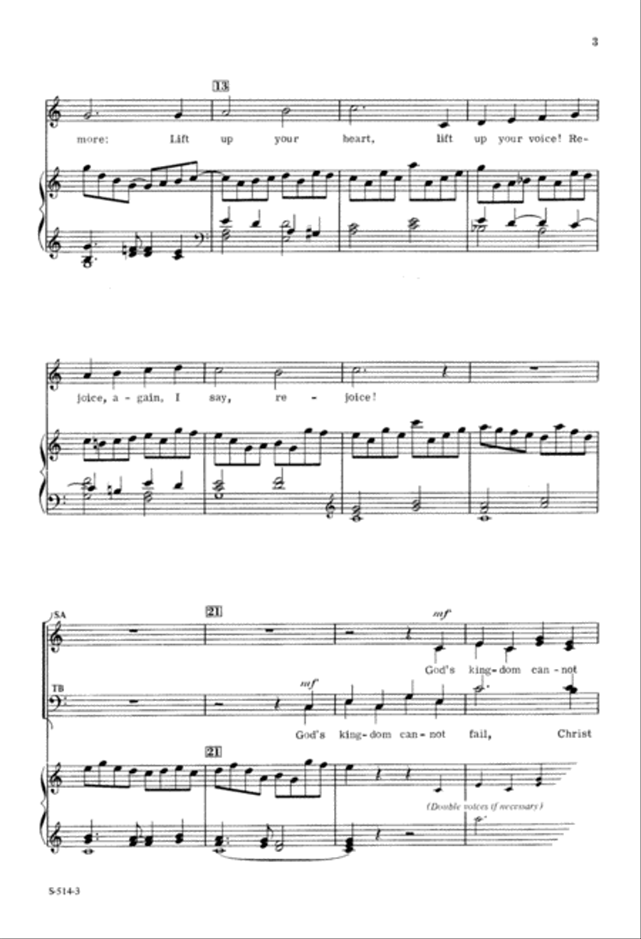 Rejoice! The Lord is King 4-Part scores gallery preview page 4