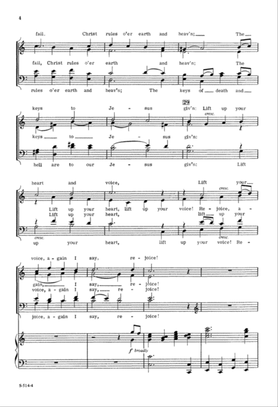Rejoice! The Lord is King 4-Part scores gallery preview page 5