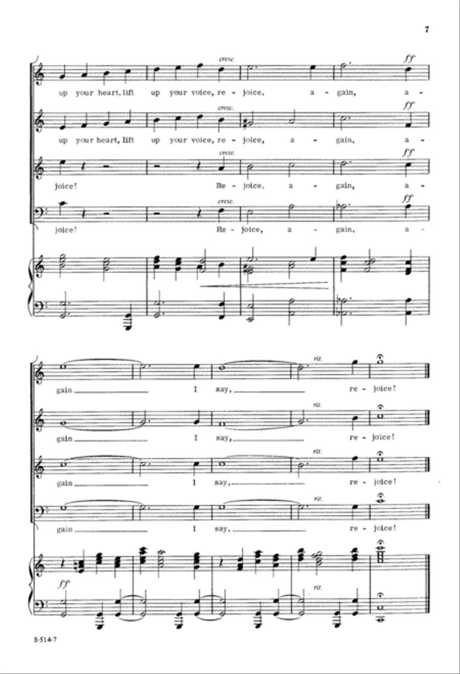 Rejoice! The Lord is King 4-Part scores gallery preview page 8