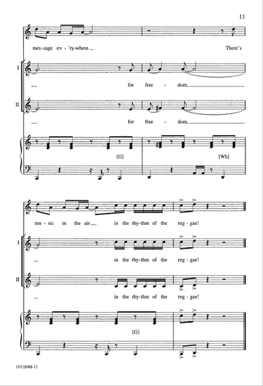 Rhythm of the Reggae Rhythm of the Reggae 3-Part scores gallery preview page 12