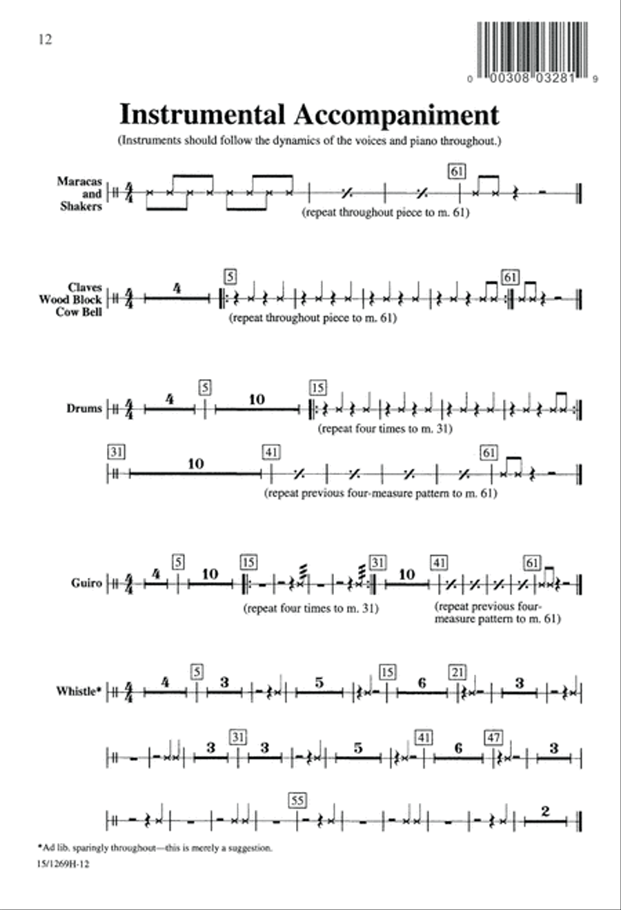 Rhythm of the Reggae Rhythm of the Reggae 3-Part scores gallery preview page 13