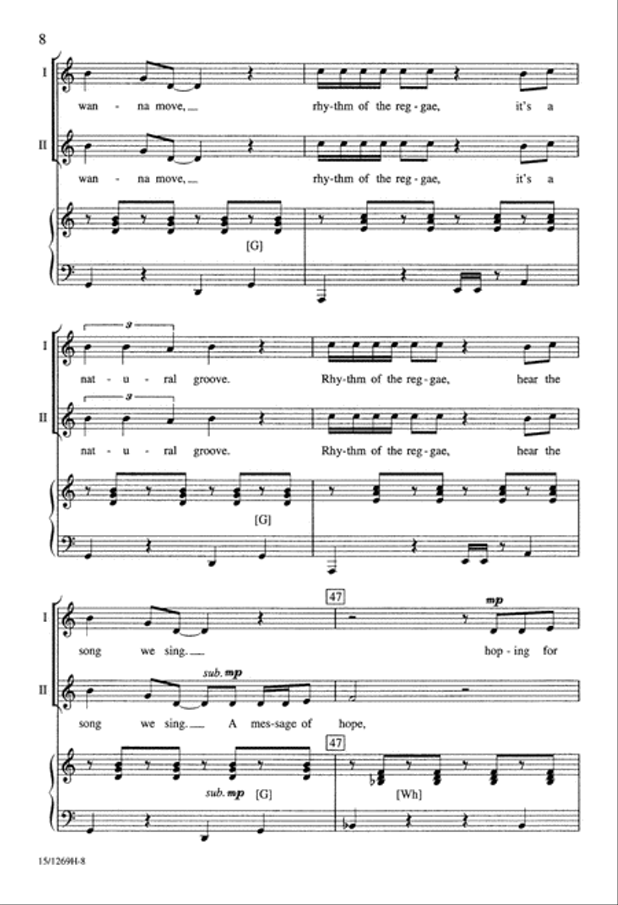 Rhythm of the Reggae Rhythm of the Reggae 3-Part scores gallery preview page 9