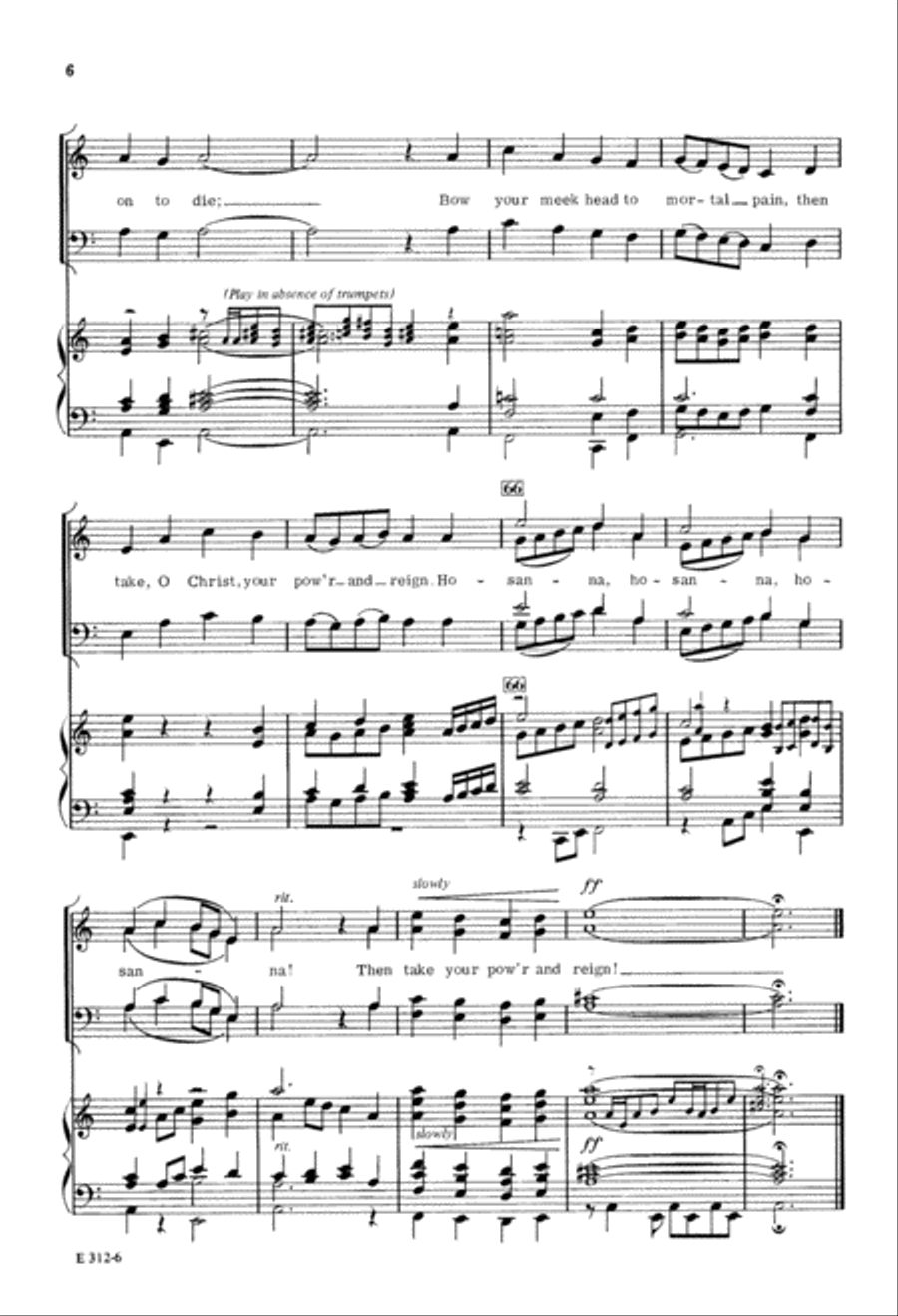 Ride on, Ride on in Majesty 4-Part scores gallery preview page 7