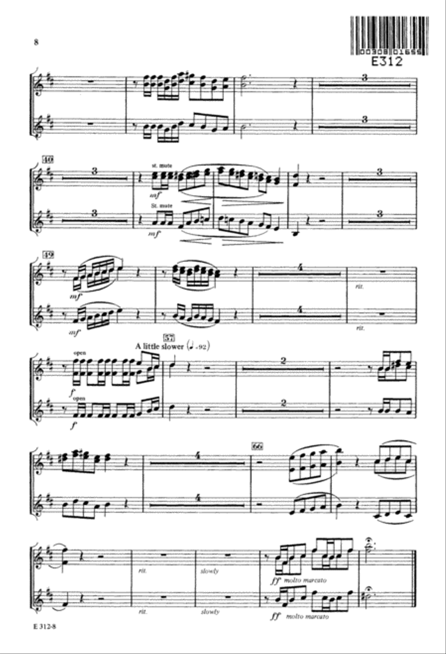Ride on, Ride on in Majesty 4-Part scores gallery preview page 9