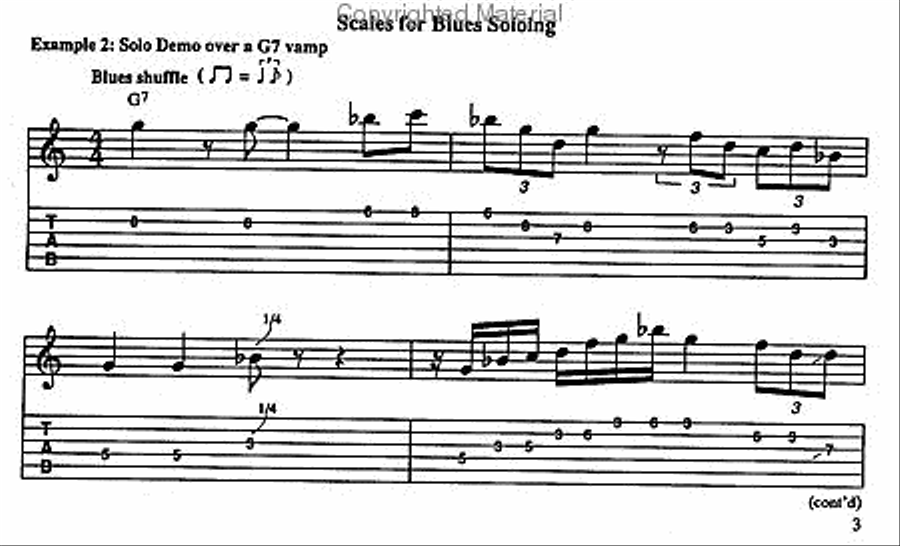 Playin' The Blues (DVD) Electric Guitar scores gallery preview page 2