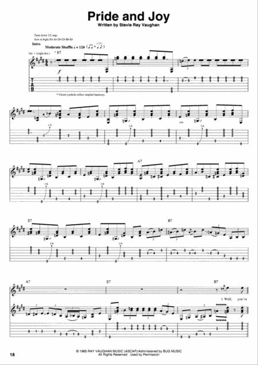 Stevie Ray Vaughan and Double Trouble – Live at Montreux 1982 & 1985 Electric Guitar scores gallery preview page 2