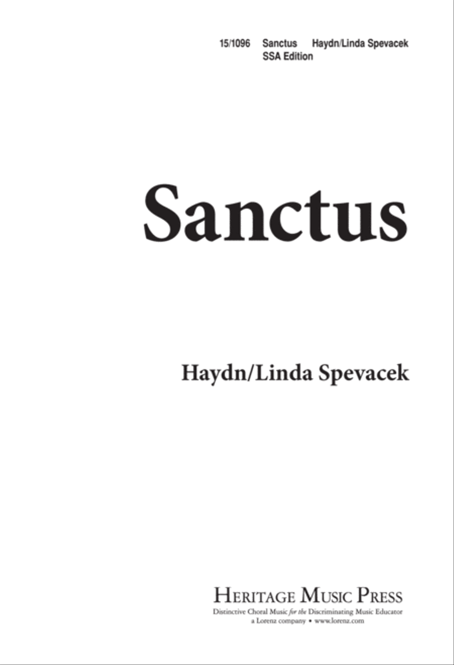 Sanctus Sanctus SSA scores gallery preview page 2