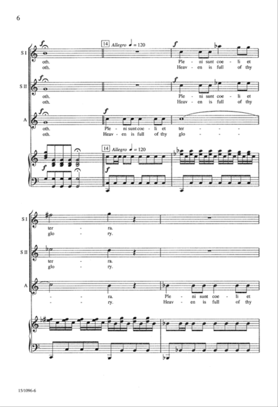 Sanctus Sanctus SSA scores gallery preview page 7