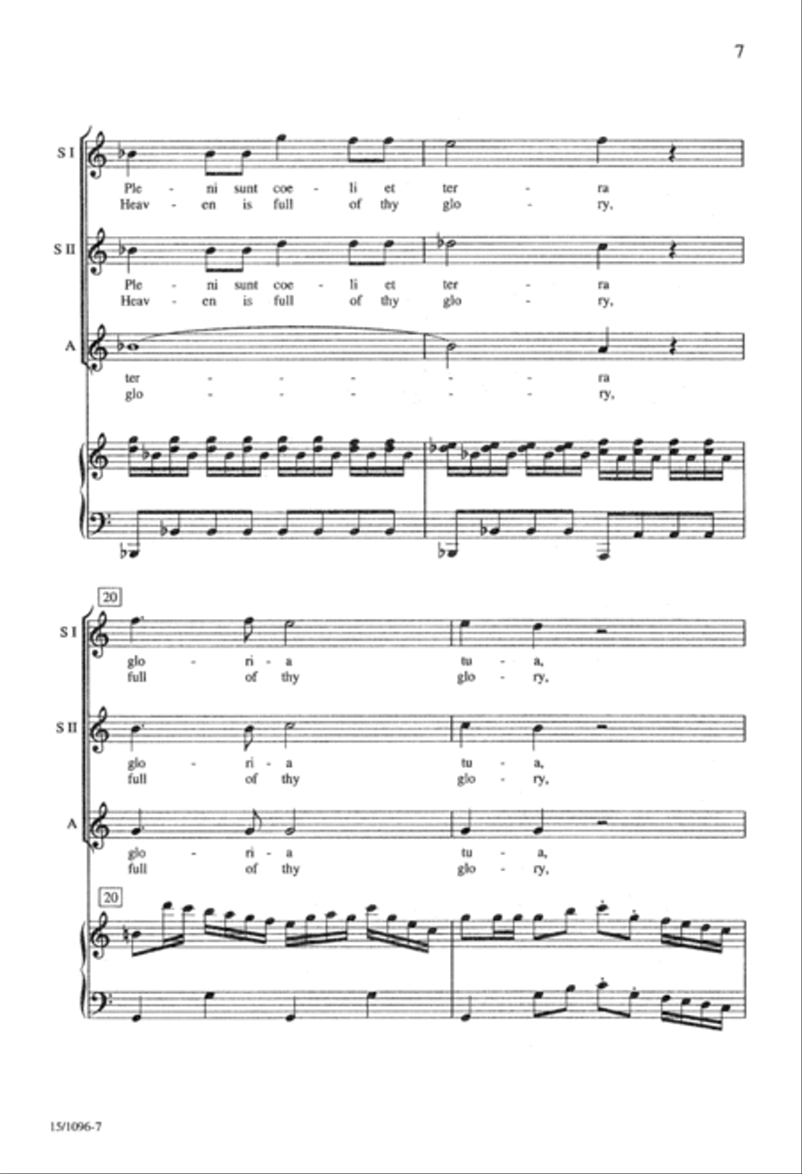 Sanctus Sanctus SSA scores gallery preview page 8