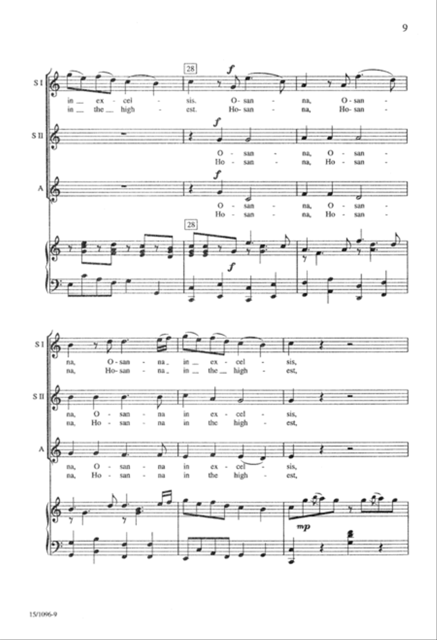 Sanctus Sanctus SSA scores gallery preview page 10