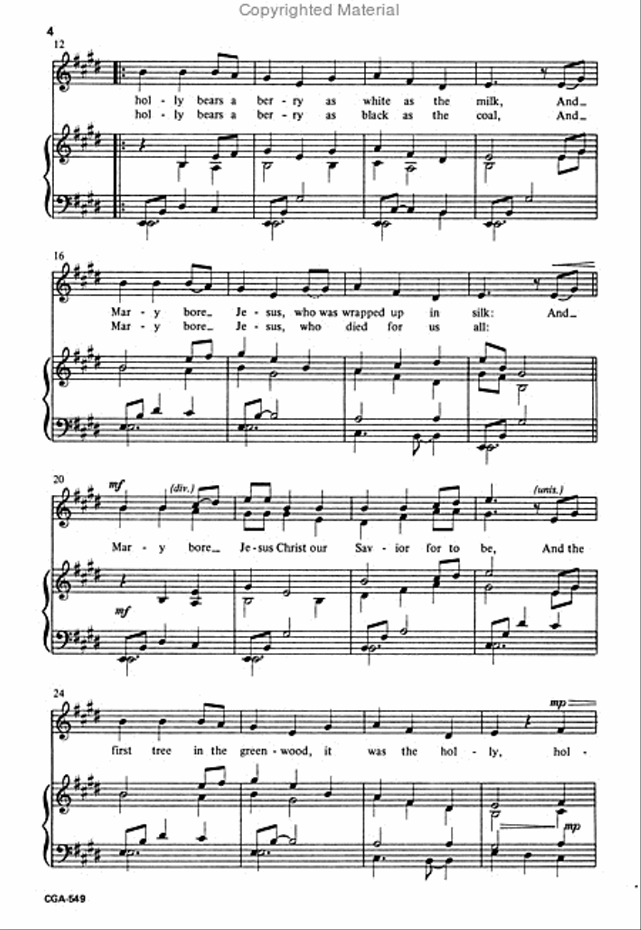 Sans Day Carol 2-Part scores gallery preview page 4