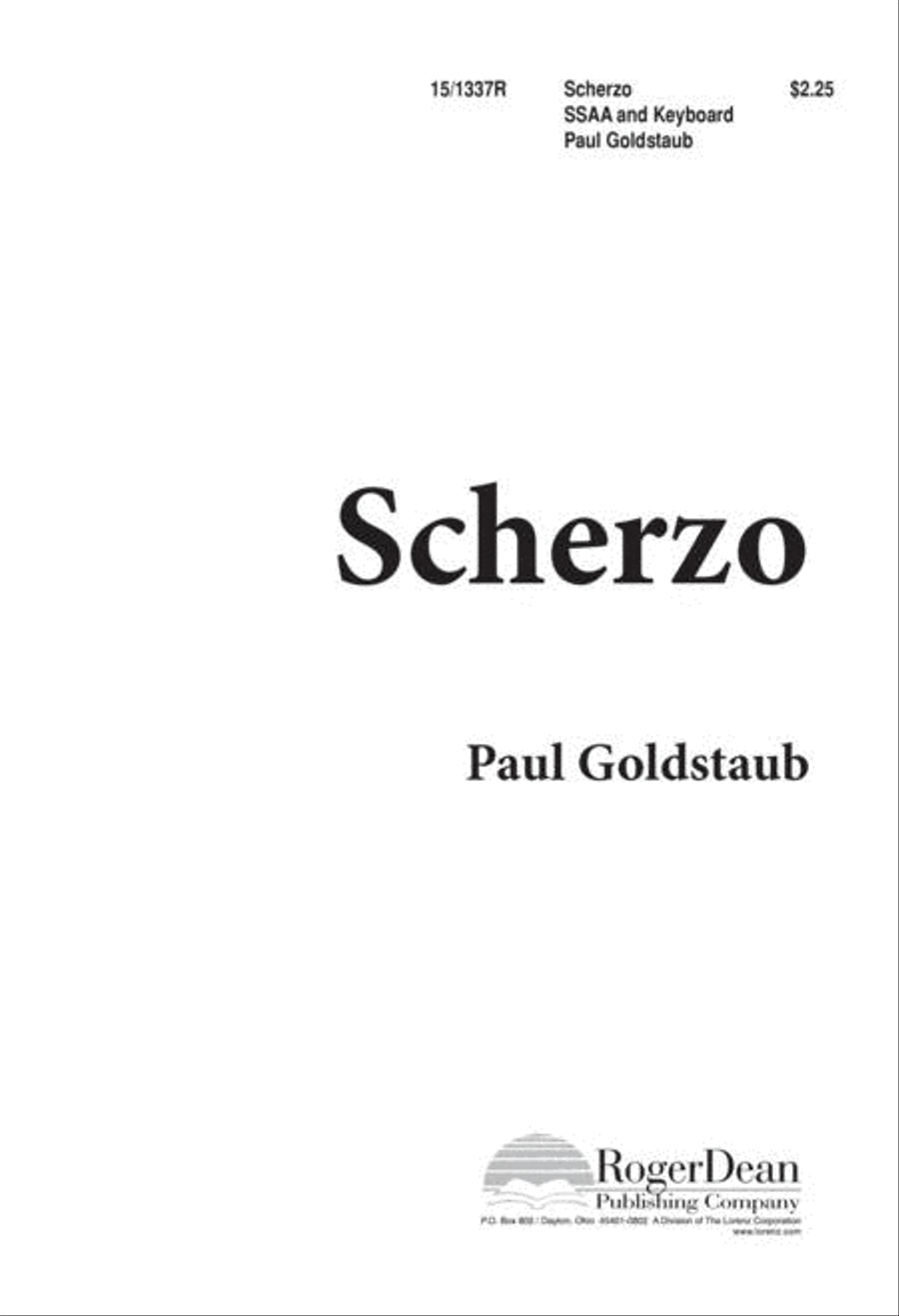 Scherzo Scherzo SSAA scores gallery preview page 1