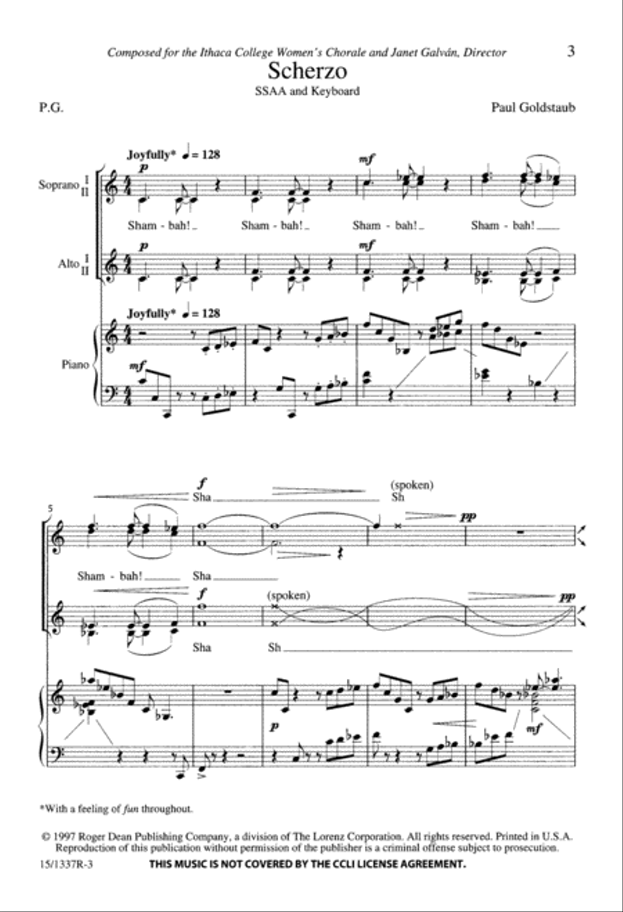 Scherzo Scherzo SSAA scores gallery preview page 4