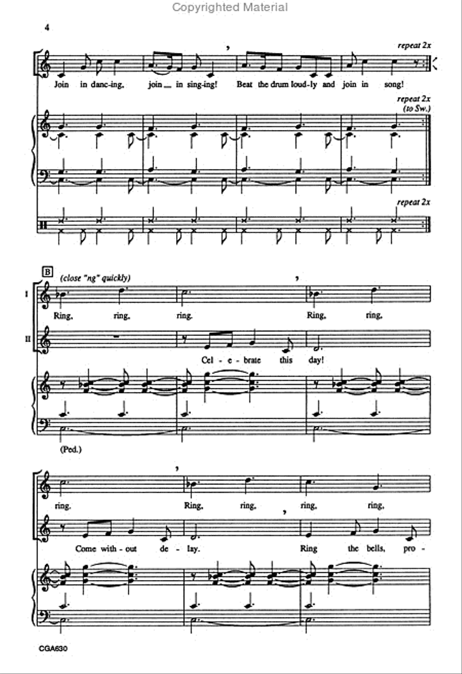 A Shaker Celebration 2-Part scores gallery preview page 3
