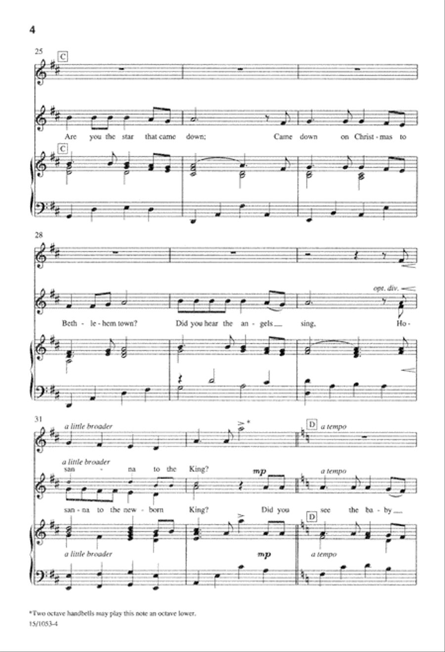 Shine, Little Star Shine, Little Star Unison Choir scores gallery preview page 5