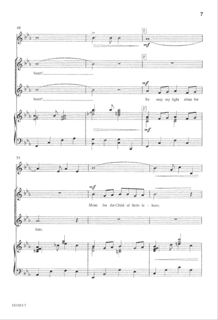 Shine, Little Star Shine, Little Star Unison Choir scores gallery preview page 8