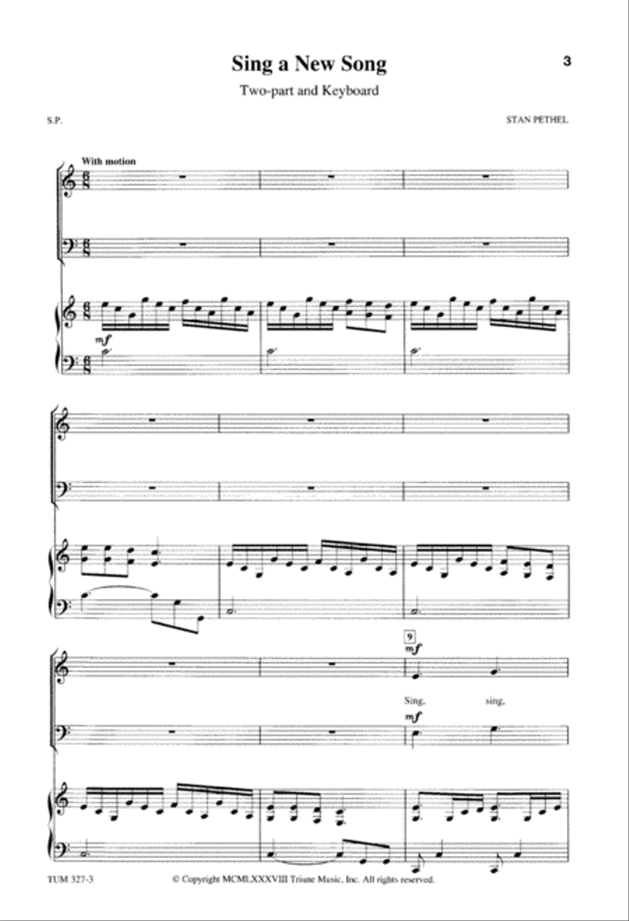 Sing a New Song 2-Part scores gallery preview page 4
