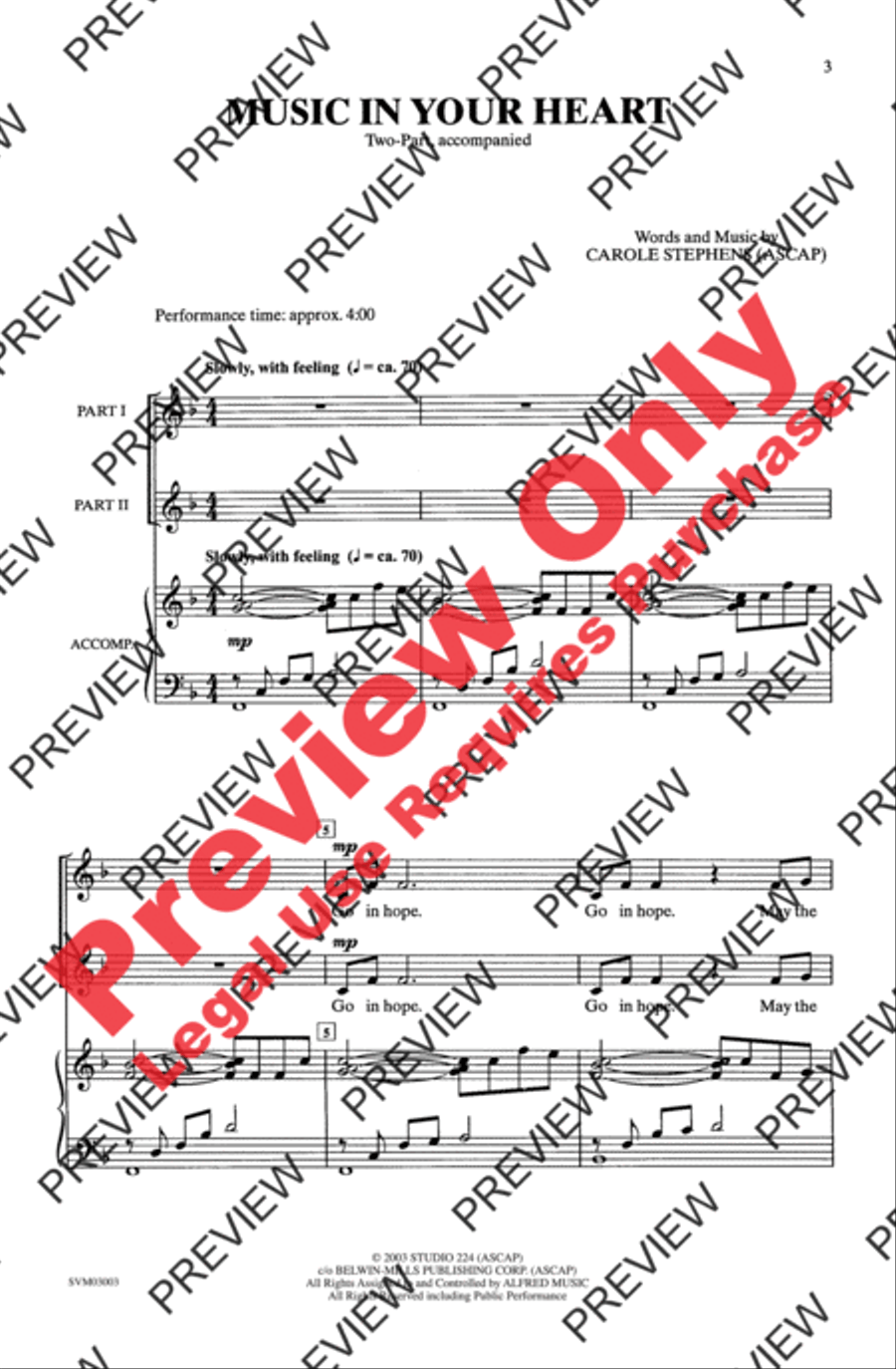 Music in Your Heart Music in Your Heart 2-Part scores gallery preview page 2