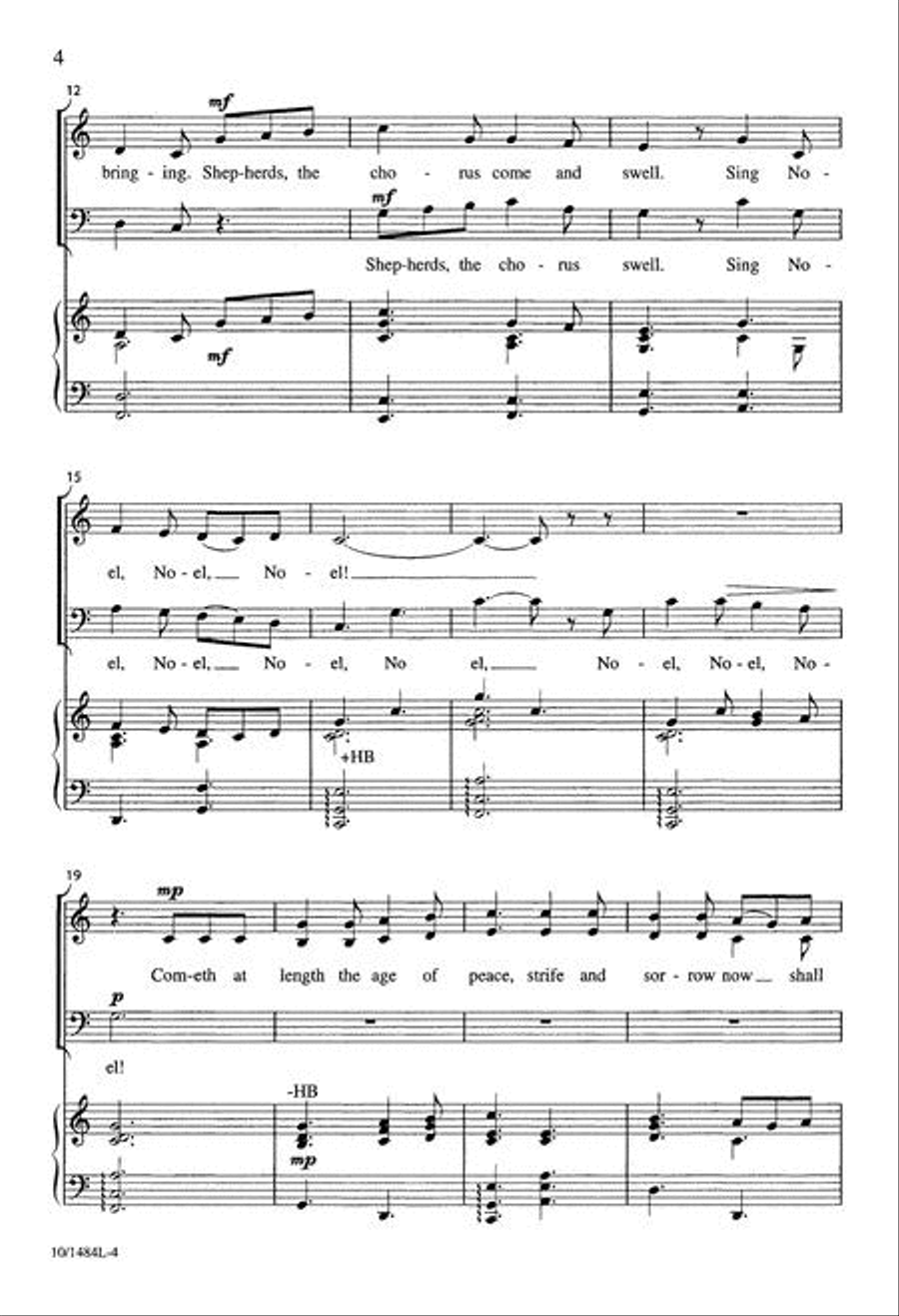 Sing Noel, Noel, Noel 4-Part scores gallery preview page 4