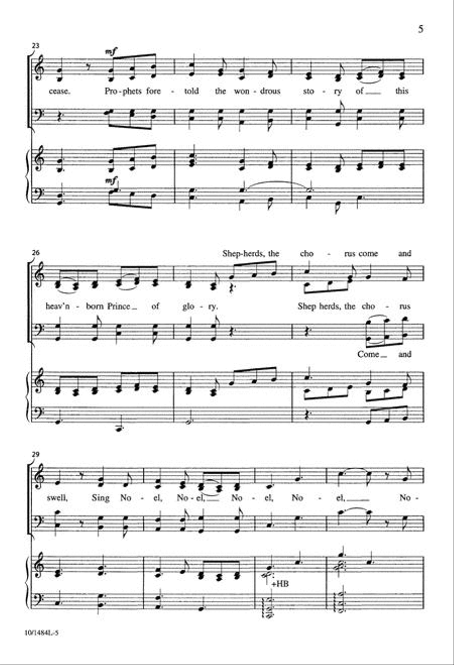 Sing Noel, Noel, Noel 4-Part scores gallery preview page 5