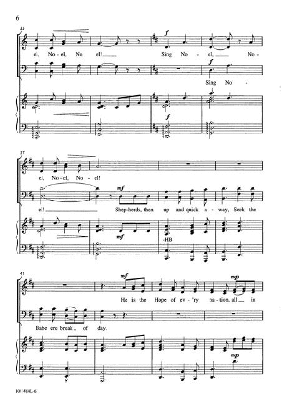 Sing Noel, Noel, Noel 4-Part scores gallery preview page 6