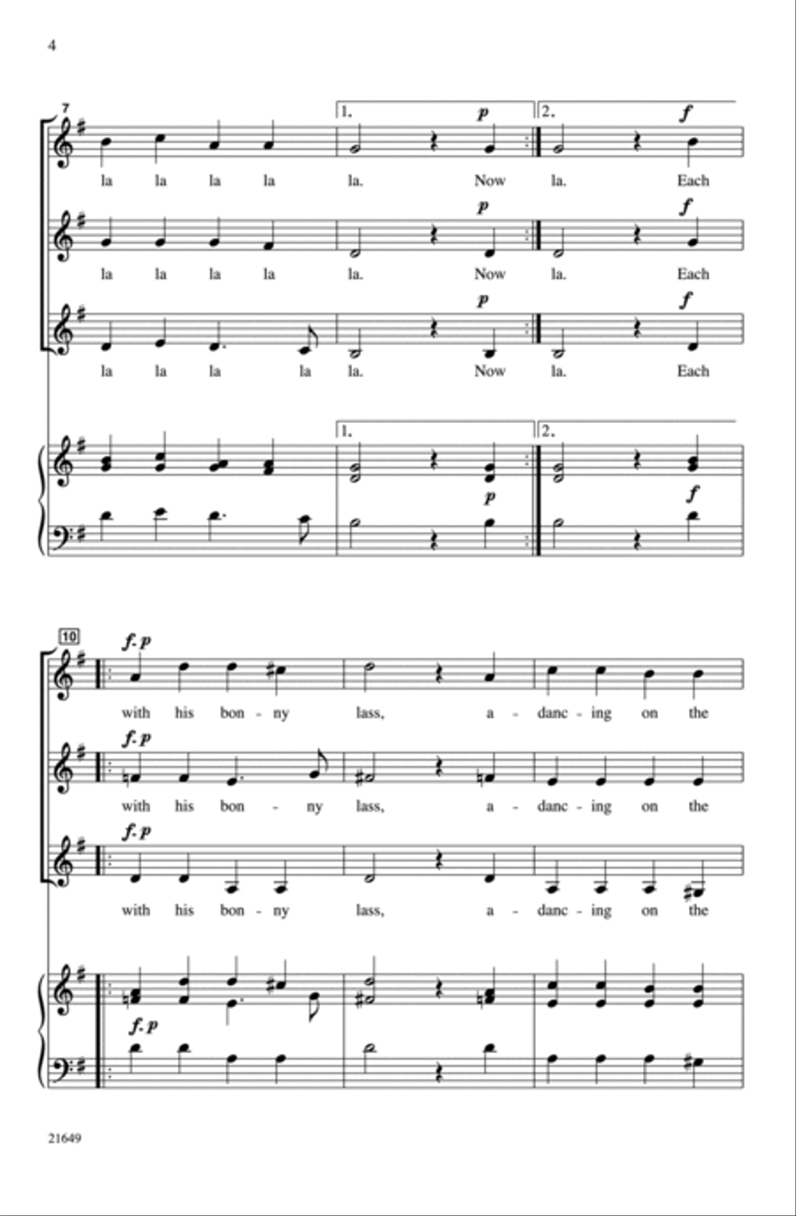 Now Is the Month of Maying Women's Choir scores gallery preview page 3