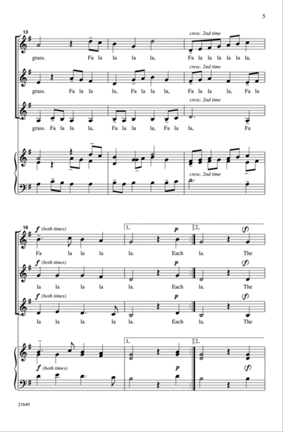 Now Is the Month of Maying Women's Choir scores gallery preview page 4