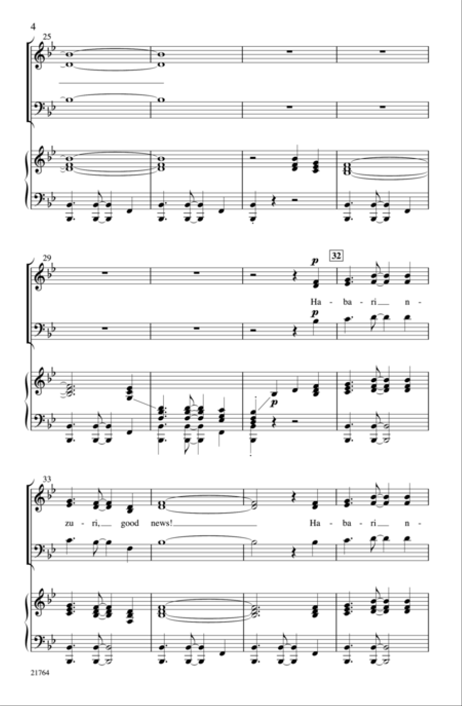 Habari Nzuri Choir scores gallery preview page 4