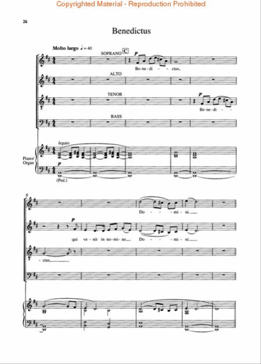 The Armed Man (Choral Suite) 4-Part scores gallery preview page 3