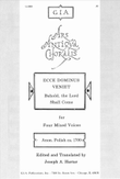 Ecce Dominus Veniet