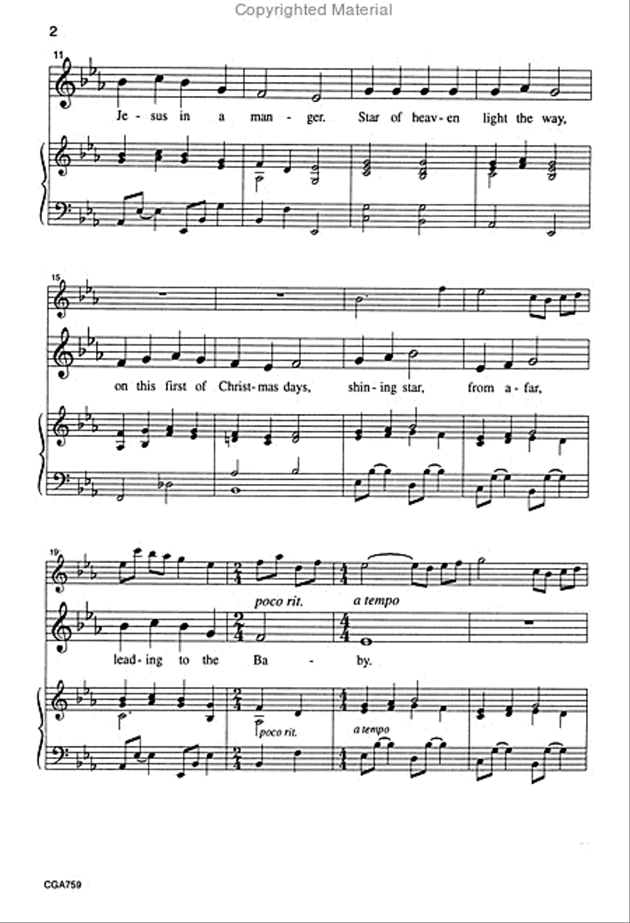 Star, Shine Bright Unison Choir scores gallery preview page 3