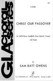 Christ Our Passover