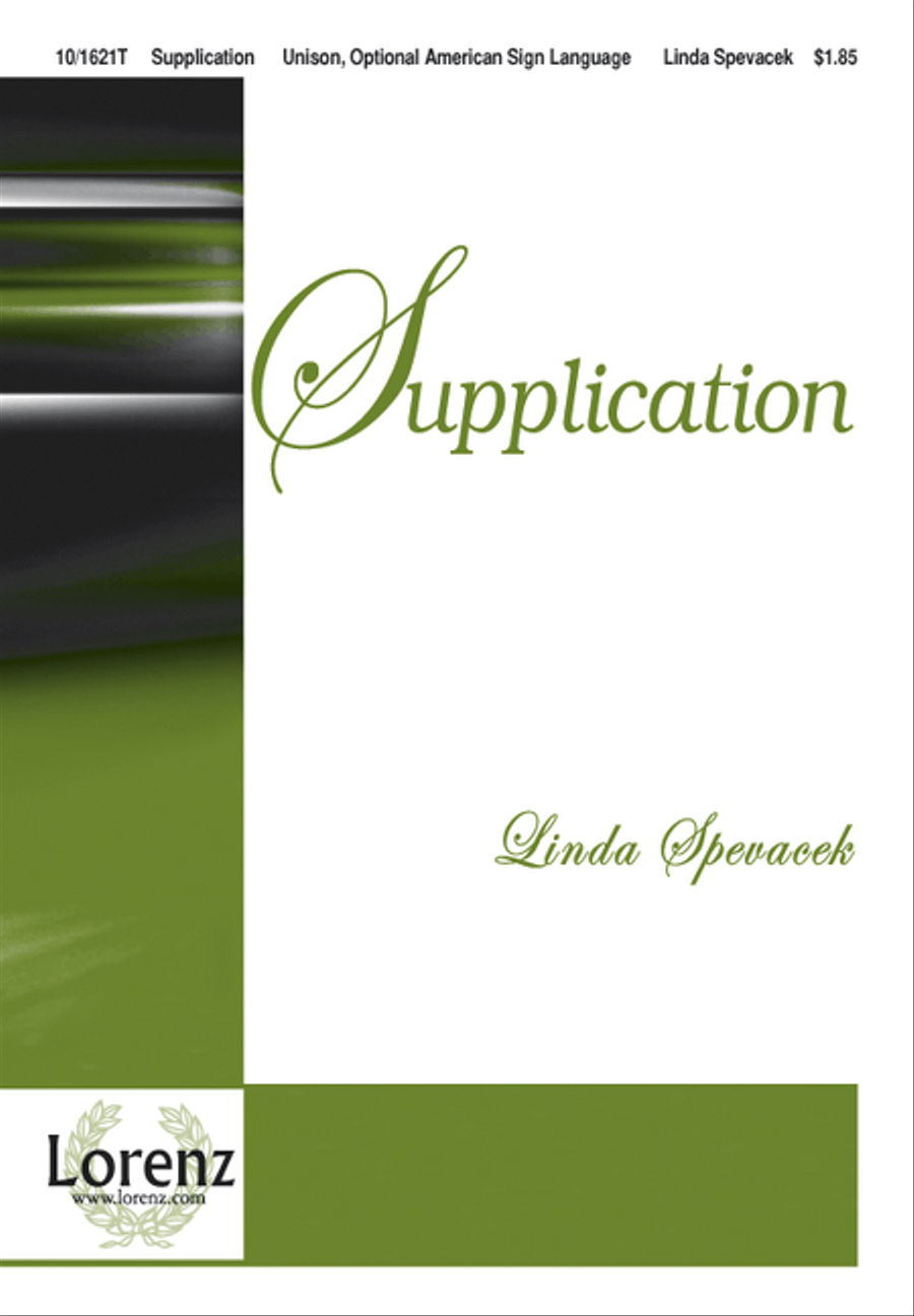 Supplication Supplication Unison Choir scores gallery preview page 1