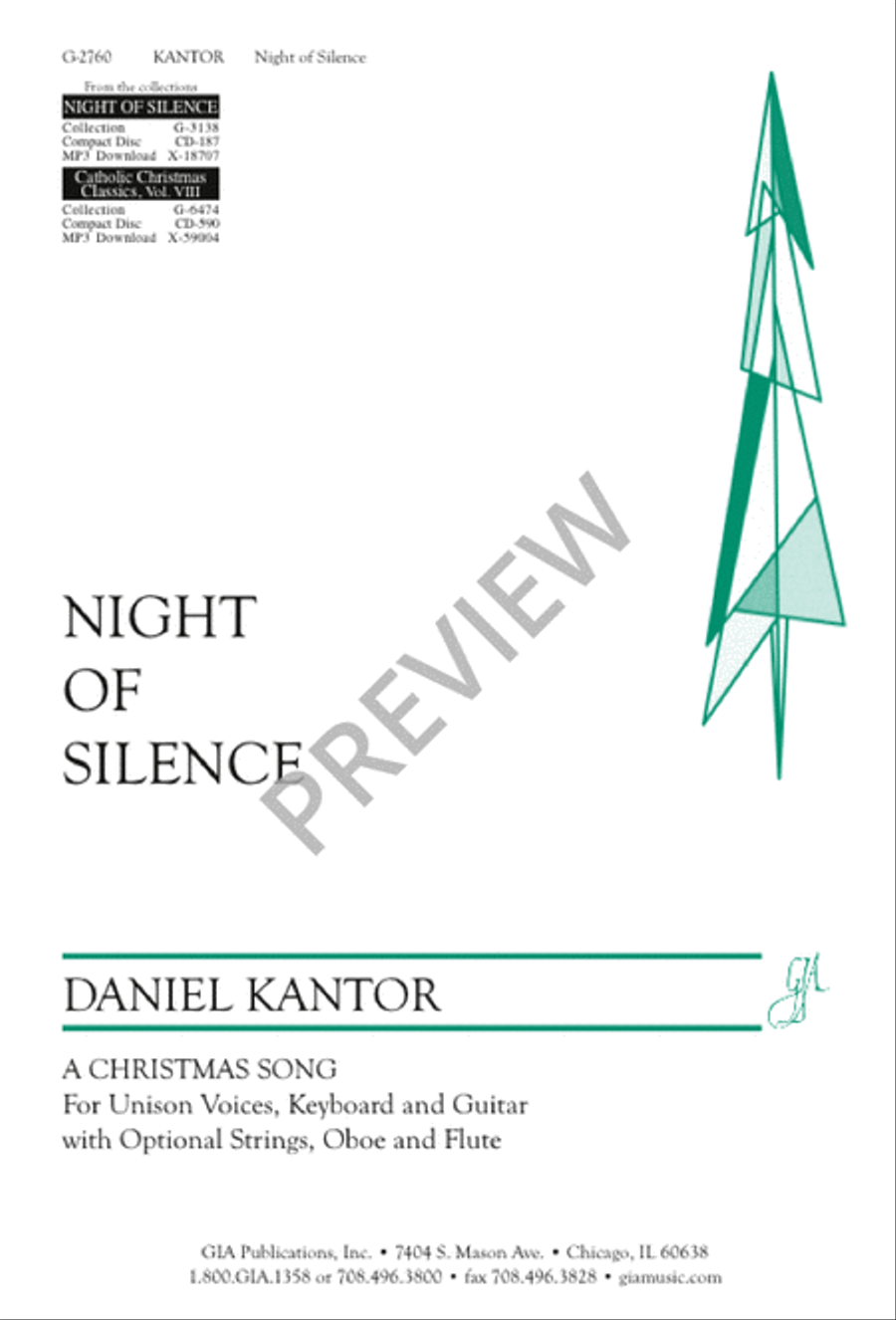 Night of Silence – Unison edition Unison Choir scores gallery preview page 2