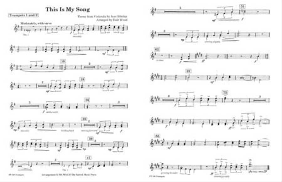This is my Song - Instrumental Parts Choir scores gallery preview page 2