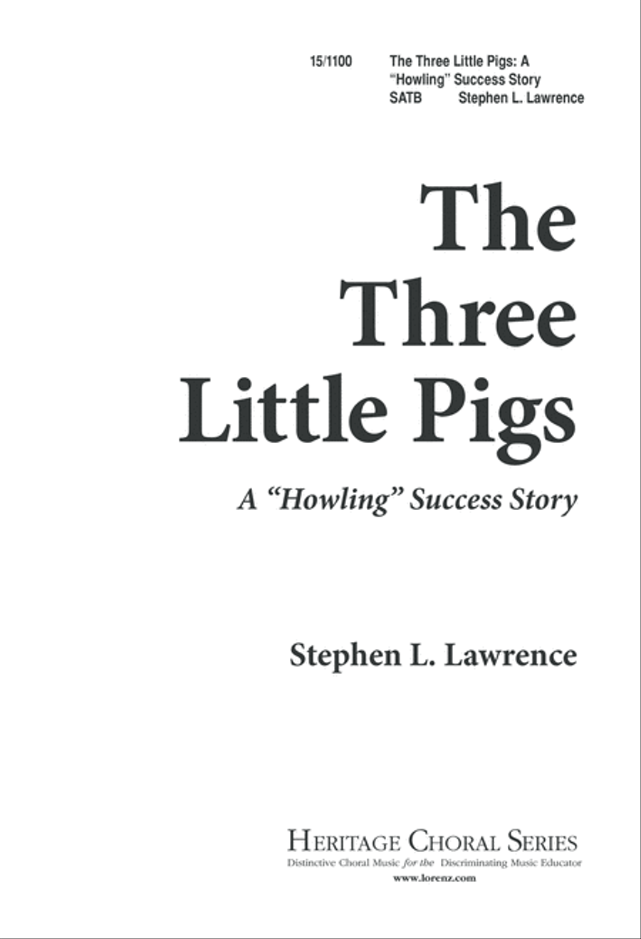 Three Little Pigs: A Howling Success Story 4-Part scores gallery preview page 2