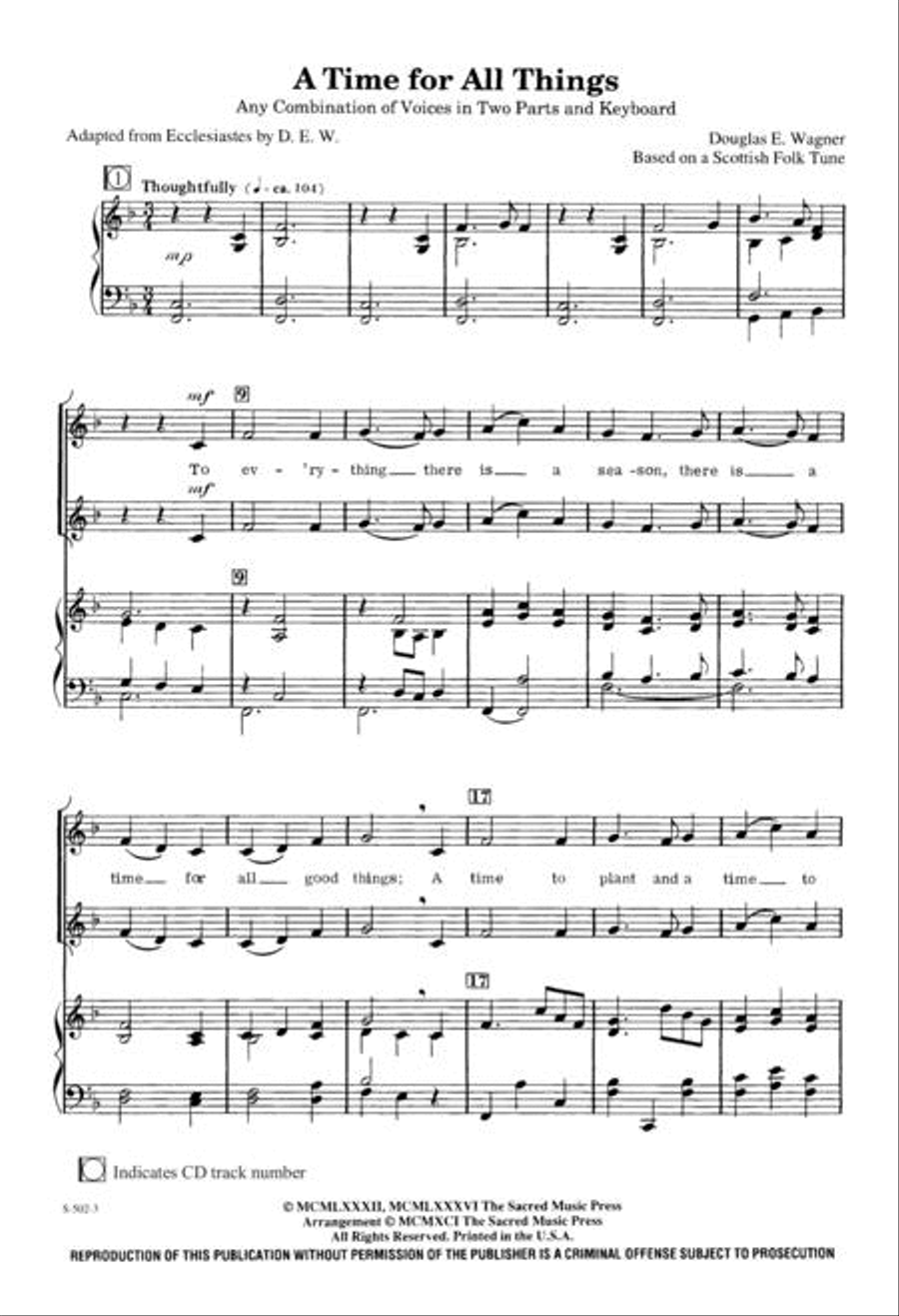 A Time for All Things 2-Part scores gallery preview page 3