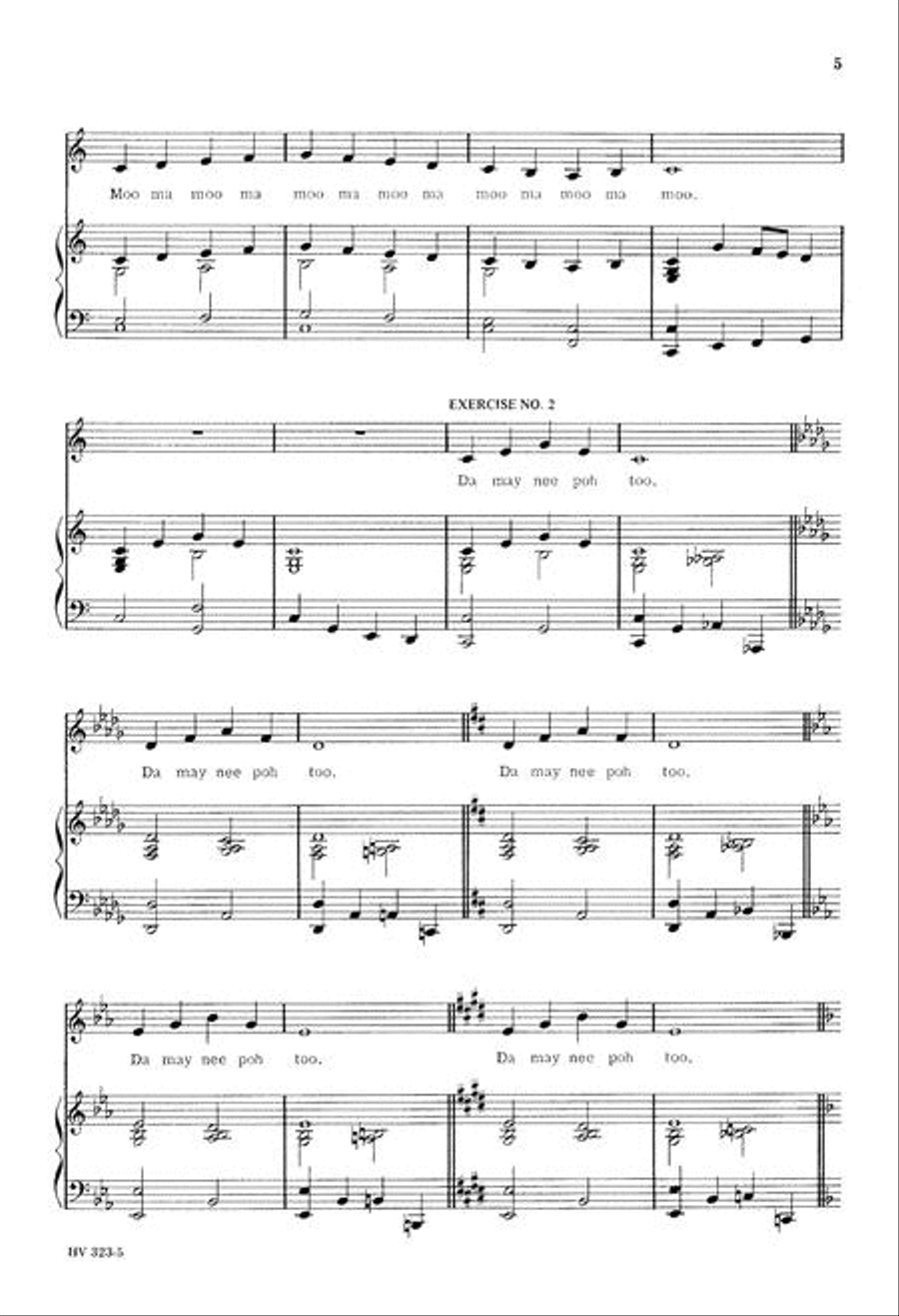 Time-Saving Warm-Ups for Elementary & Jr High School Choir Unison Choir scores gallery preview page 5