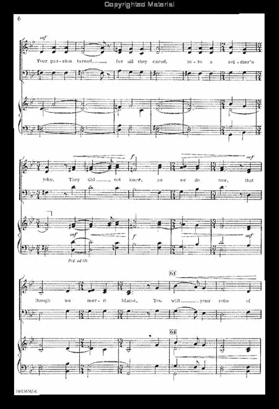 To Mock Your Reign, O Dearest Lord 3-Part scores gallery preview page 5