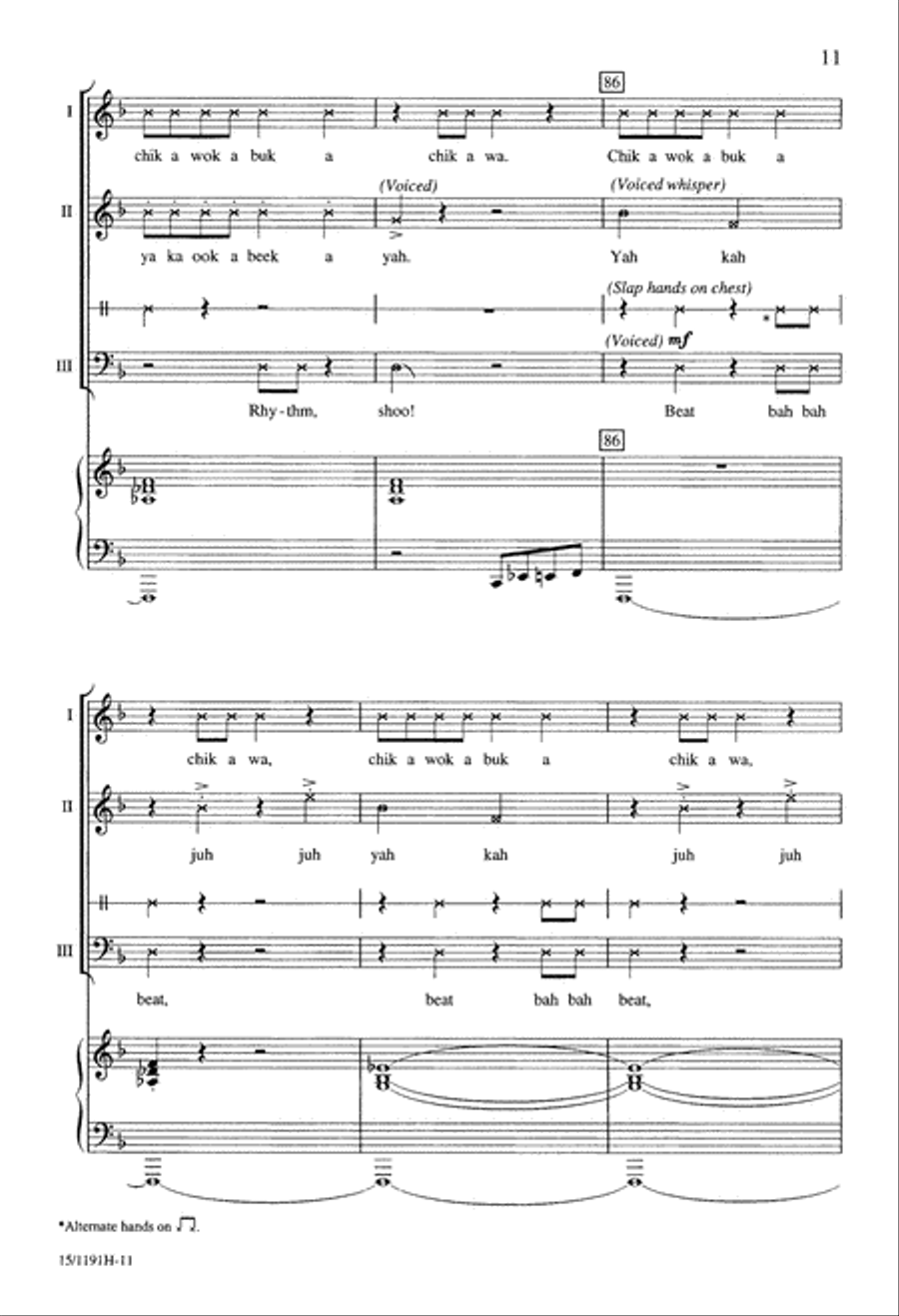 Toccata for Voices Toccata for Voices 3-Part scores gallery preview page 12