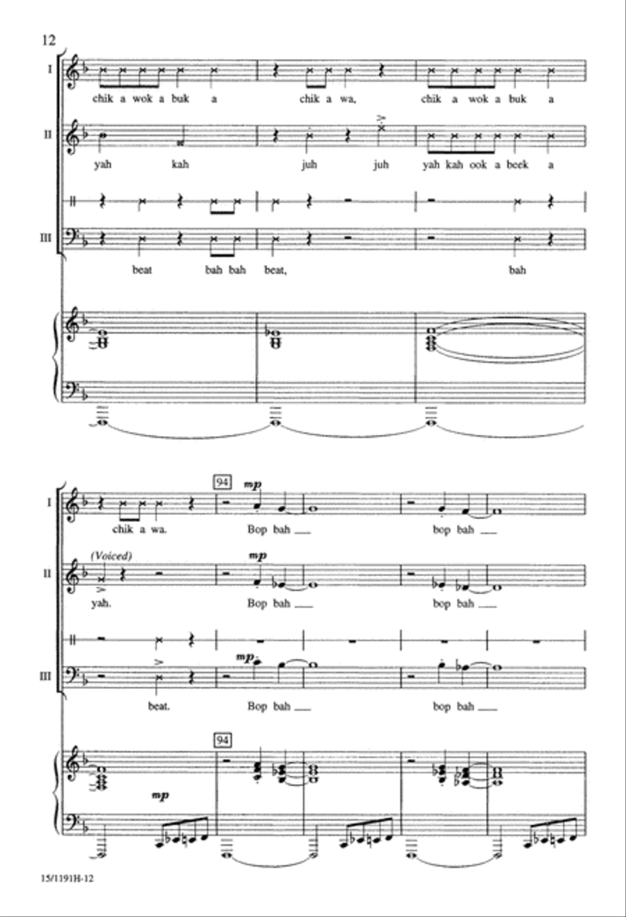 Toccata for Voices Toccata for Voices 3-Part scores gallery preview page 13