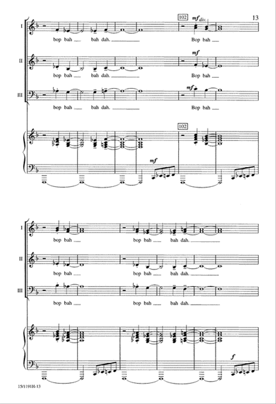 Toccata for Voices Toccata for Voices 3-Part scores gallery preview page 14