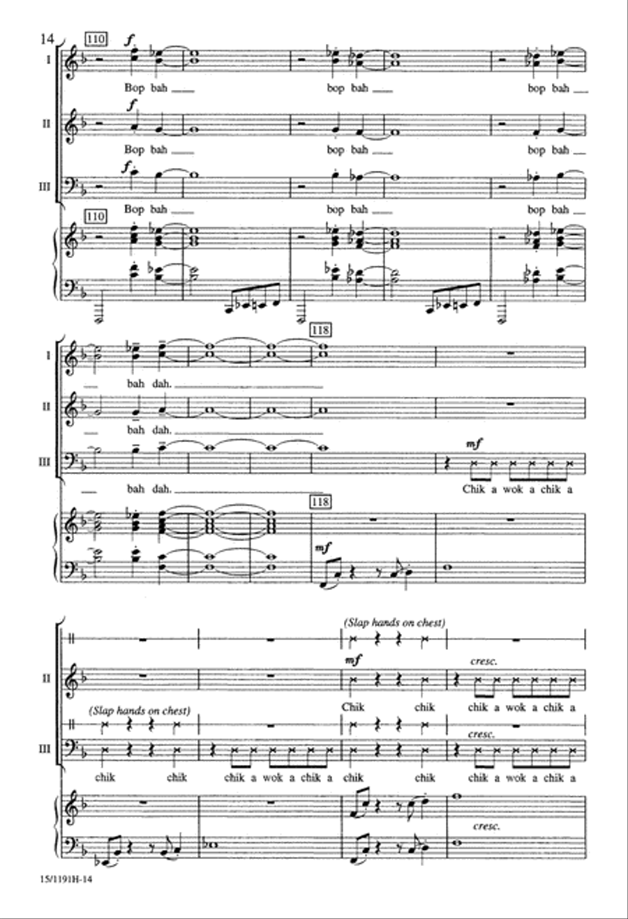 Toccata for Voices Toccata for Voices 3-Part scores gallery preview page 15