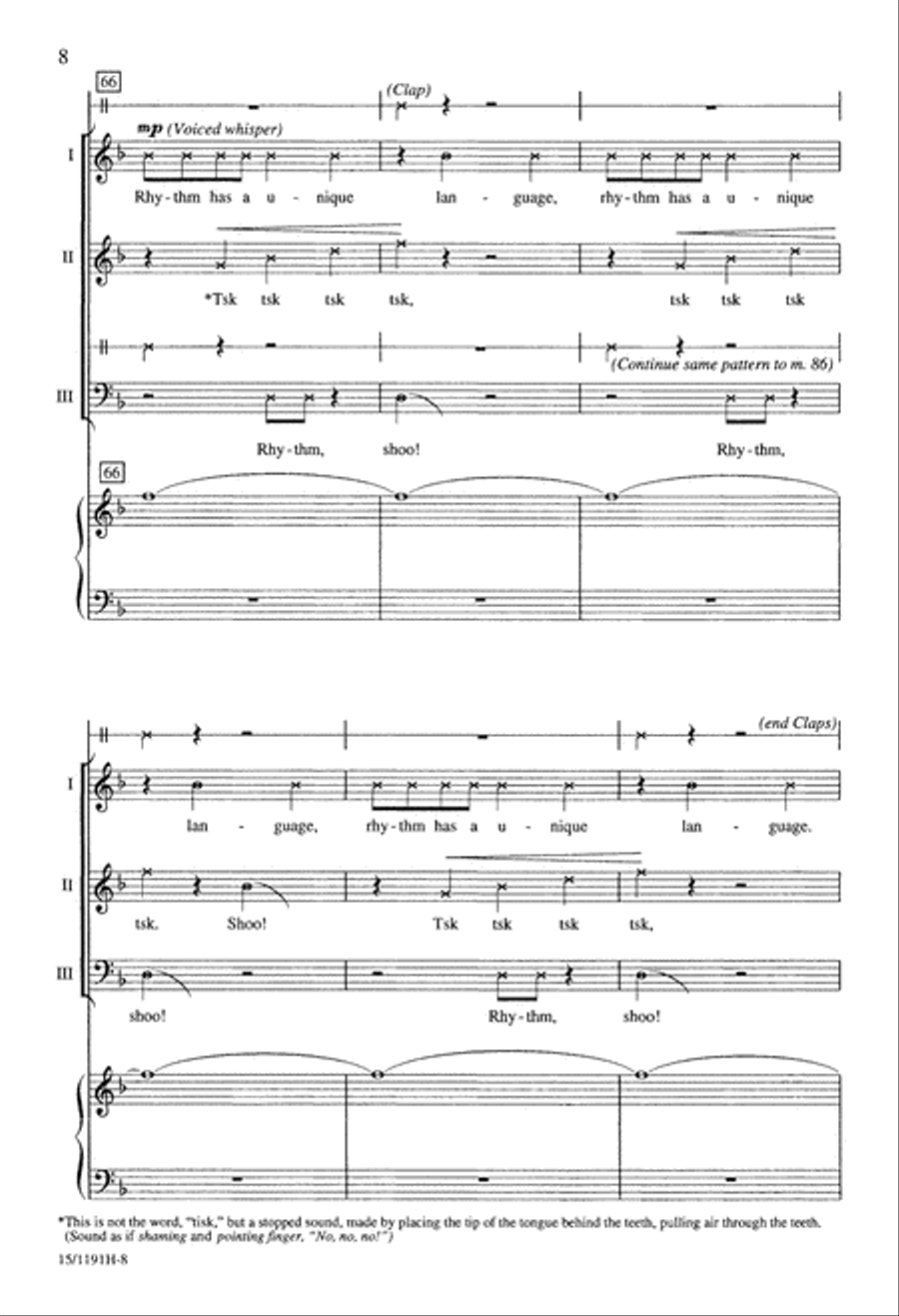 Toccata for Voices Toccata for Voices 3-Part scores gallery preview page 9