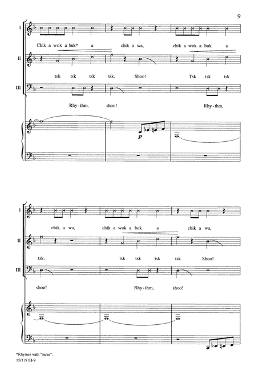 Toccata for Voices Toccata for Voices 3-Part scores gallery preview page 10